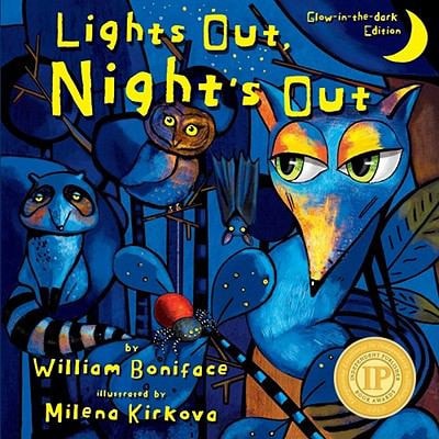 Lights Out, Night's Out: A Glow in the Dark Book (Glow-In-The-Dark Edition)