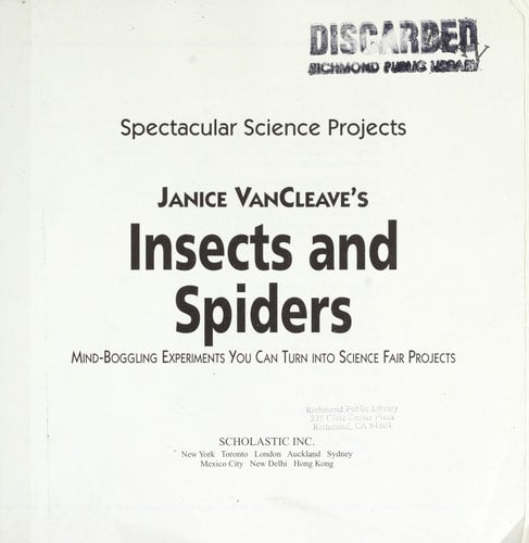 Insects and Spiders (Spectacular Science Projects)