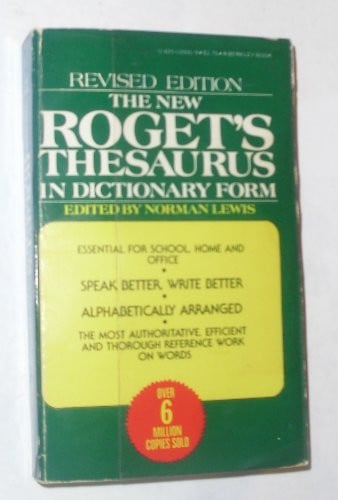 New Rogets Thesaurus
