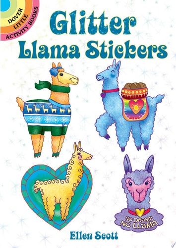 Glitter Llama Stickers (Dover Little Activity Books Stickers)