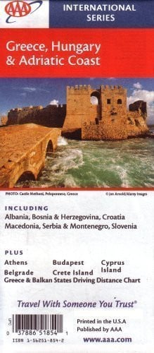 AAA Greece, Hungary & Adriatic Coast: Albania, Bosnia, Herzegovina, Croatia, Macedonia, Serbia, Mont by AAA (2007-05-04)