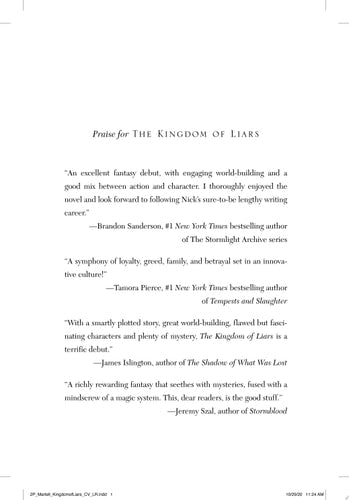 The Kingdom of Liars: A Novel (1) (The Legacy of the Mercenary King)