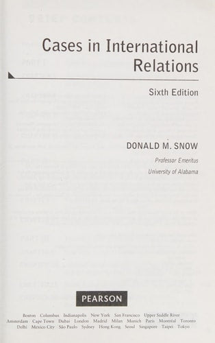 Cases in International Relations (6th Edition)