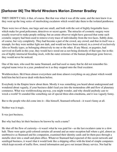 The World Wreckers - Darkover Series