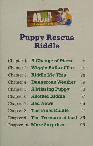 Puppy Rescue Riddle (Animal Planet Adventures Chapter Book #3) (Animal Planet Adventures Chapter Books)