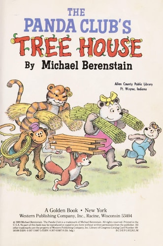 The Panda Club's Tree House (A Golden Easy Reader)