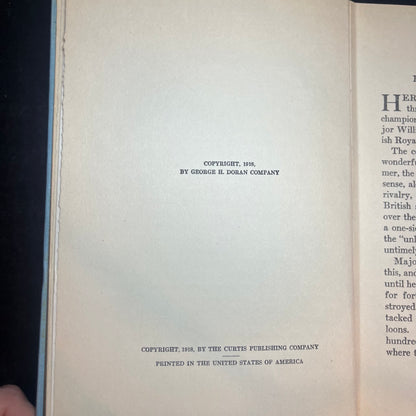 Winged Warfare - Major W.A. Bishop - 1918