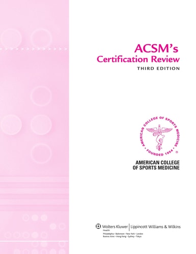 ACSM's Certification Review