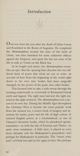 Tales from Ovid 24 Passages from the Metamorphoses