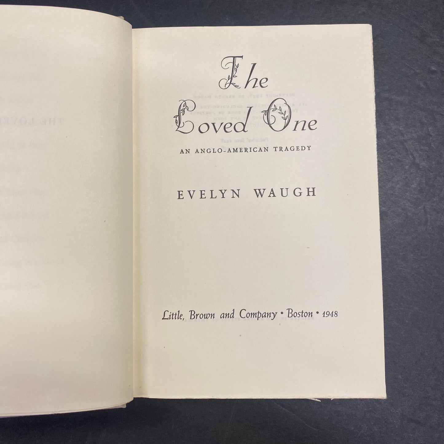 The Loved One - Evelyn Waugh - 2nd Print - 1948