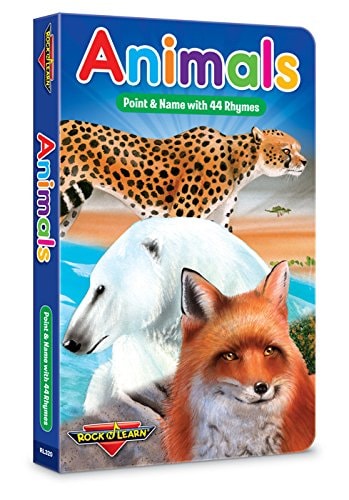 Animals - Point & Name with 44 Rhymes Board Book by Rock 'N Learn