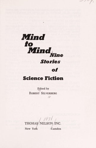 Mind to mind;: Nine stories of science fiction