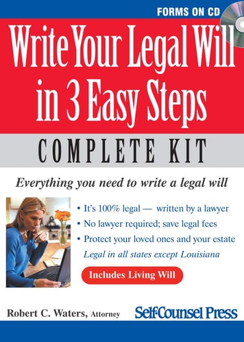 Write Your Legal Will in 3 Easy Steps - US: Everything you need to write a legal will (Legal Series)