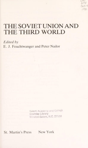 The Soviet Union and the Third World