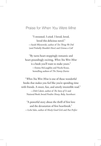 When You Were Mine