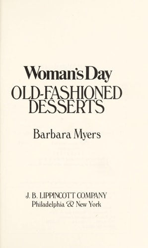 Woman's day old-fashioned desserts