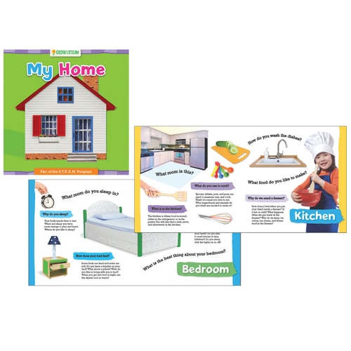 Garden Learning Grow with STEAM Board Book, My House