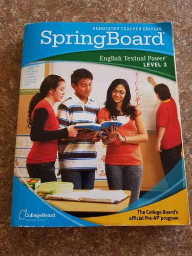 SpringBoard English Textual Power Level 3 (Annotated Teacher Edition)
