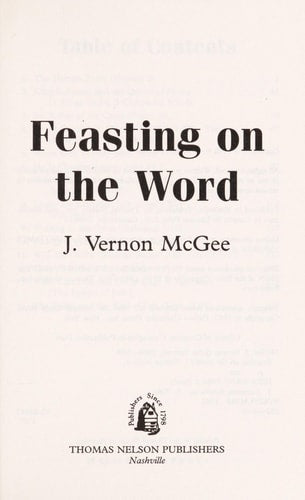 Feasting on the Word