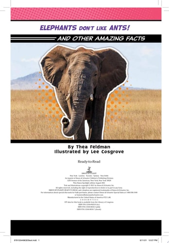 Elephants Don't Like Ants!: And Other Amazing Facts (Ready-to-Read Level 2) (Super Facts for Super Kids)
