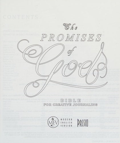 The MEV Promises of God Bible for Creative Journaling: Modern English Version