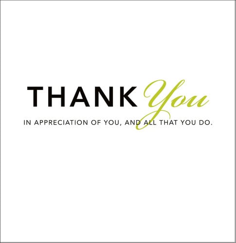 Thank You: In Appreciation of You, and All That You Do (Gift of Inspiration)