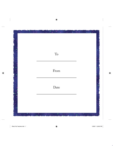 What If There Were No Teachers?: A Gift Book for Teachers and Those Who Wish to Celebrate Them