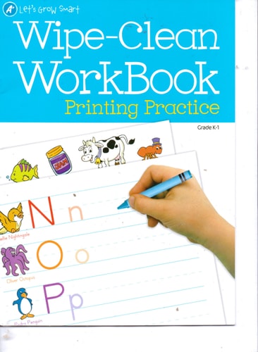 Wipe Clean Printing Practice (A+ Let's Grow Smart)