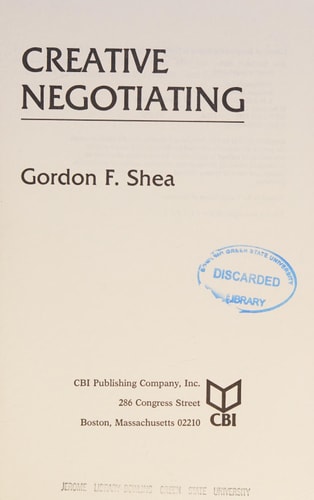 Creative Negotiating