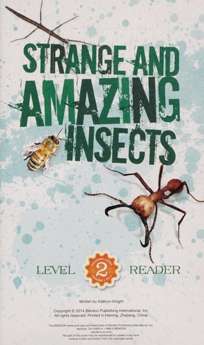 3 x Level 2 Reader Books L201 - Strange and Amazing Insects, Strange and Amazing Plants and Incredible Sea Creatures