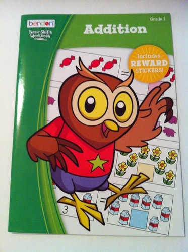 "Bendon Basic Skills Workbook - Addition" Includes Reward Stickers - Grade 1