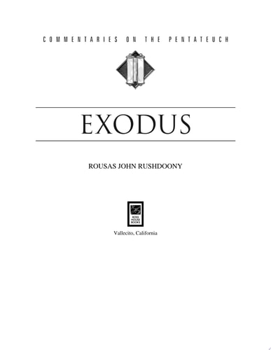 Exodus: Volume II of Commentaries on the Pentateuch