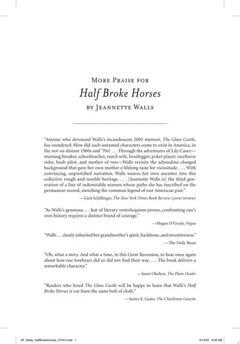 Half Broke Horses A True-Life Novel