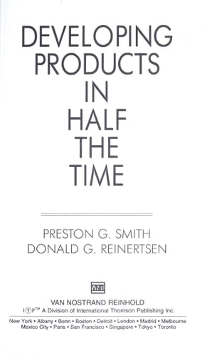 Developing Products in Half the Time (Industrial Engineering)