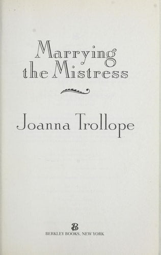 Marrying the Mistress