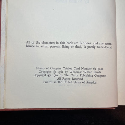 Where The Red Fern Grows - Wilson Rawls - Signed - Early Printing - 1961