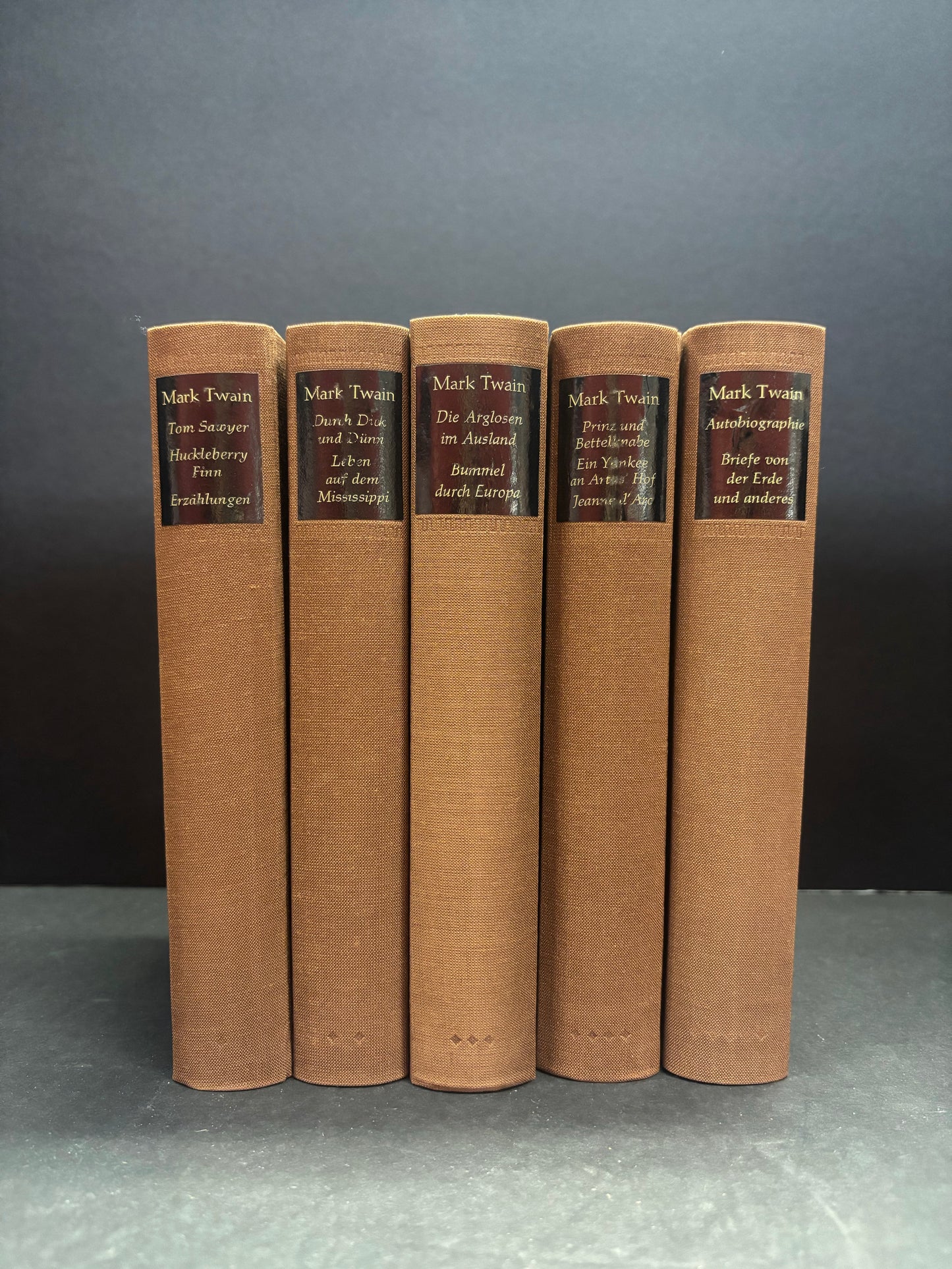Mark Twain Gesammelte Werke - Mark Twain - 5 Volumes - 1967