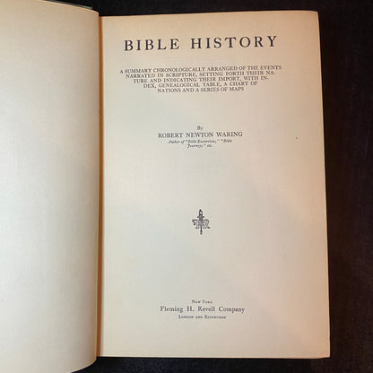 Bible History - Robert Newton Waring - 1935