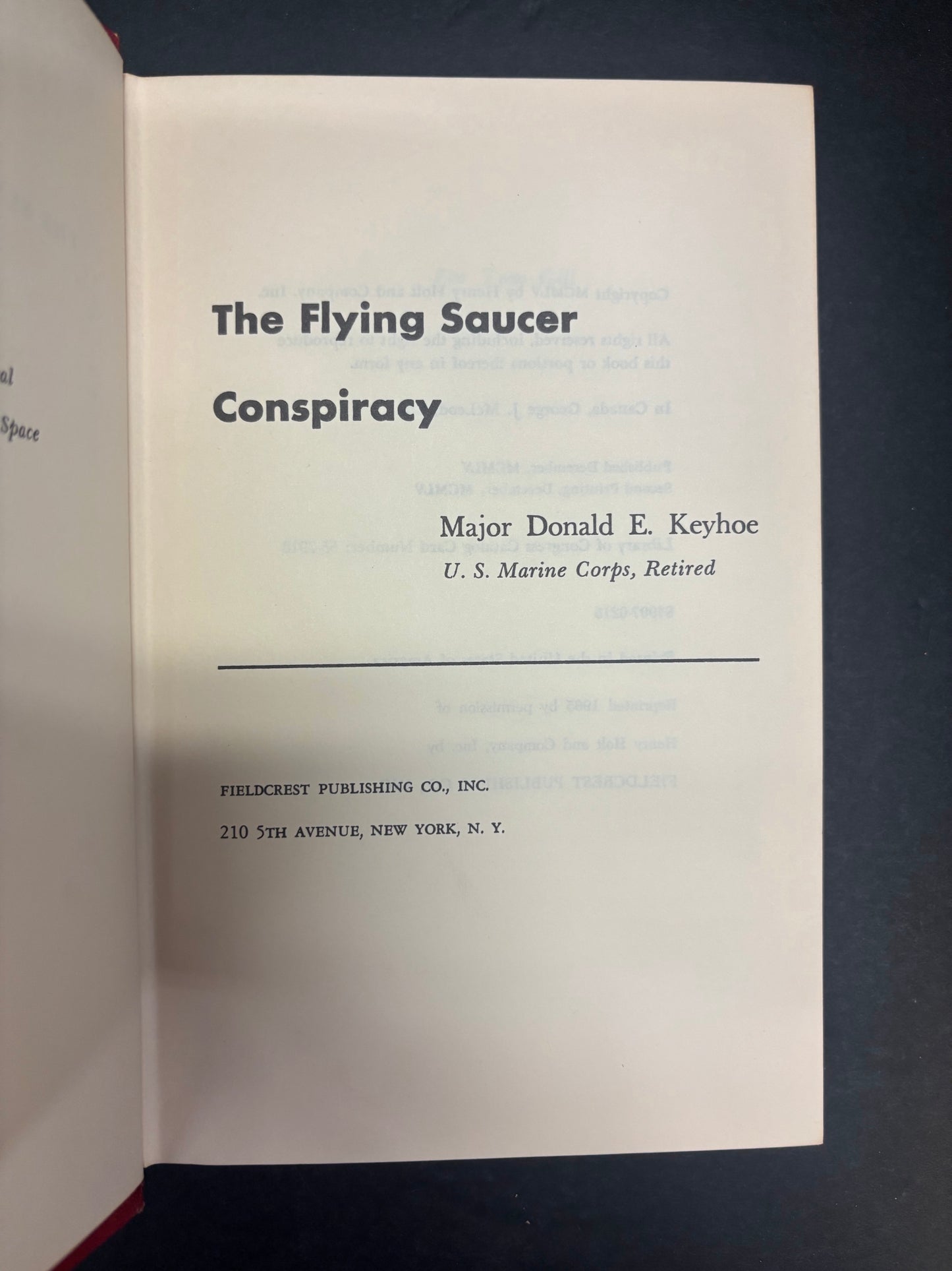 The Flying Saucer Conspiracy - Major Donald E. Keyhoe - 1965