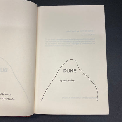 Dune - Frank Herbert - Early Book Club Edition - 1965