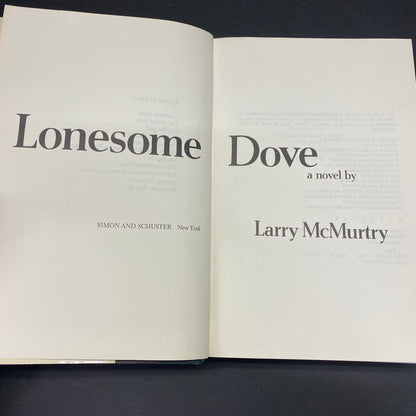Lonesome Dove - Larry McMurtry - 3rd Edition - 1985