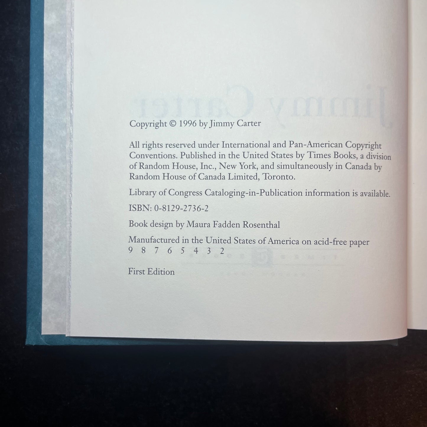 Living Faith - Jimmy Carter - Signed - 1996