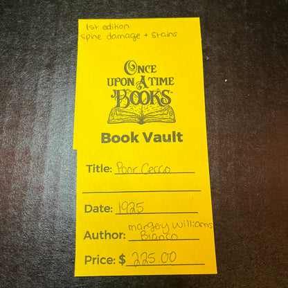 Poor Cecco - Margery Williams Bianco - 1st Edition - 1925