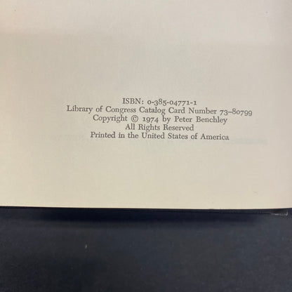 Jaws - Peter Benchley - Early Print - 1974