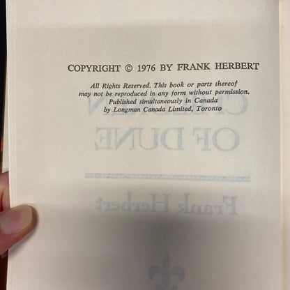 Children of Dune - Frank Herbert - Book Club Edition - 1976