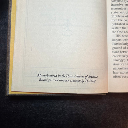 The Philosophy of William James - William James - Scarce - 1931