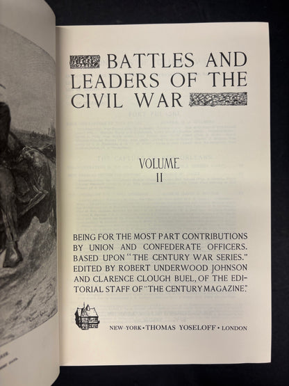 Battles and Leaders of the Civil War - Thomas Yoseloff - 4 Volume Set - 1956