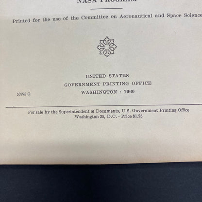 NASA Authorization for Fiscal Year 1961 - Senate Committee on Aeronautical and Space Sciences - Part 2 - 1960