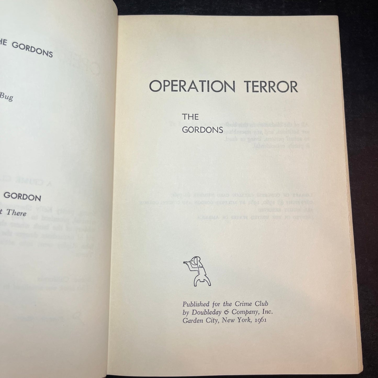 Operation Terror - The Gordons - Scarce - 1961