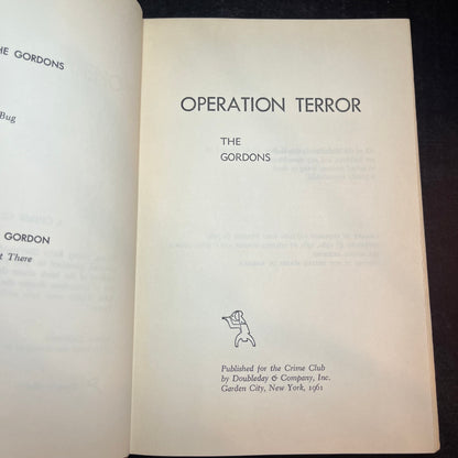 Operation Terror - The Gordons - Scarce - 1961